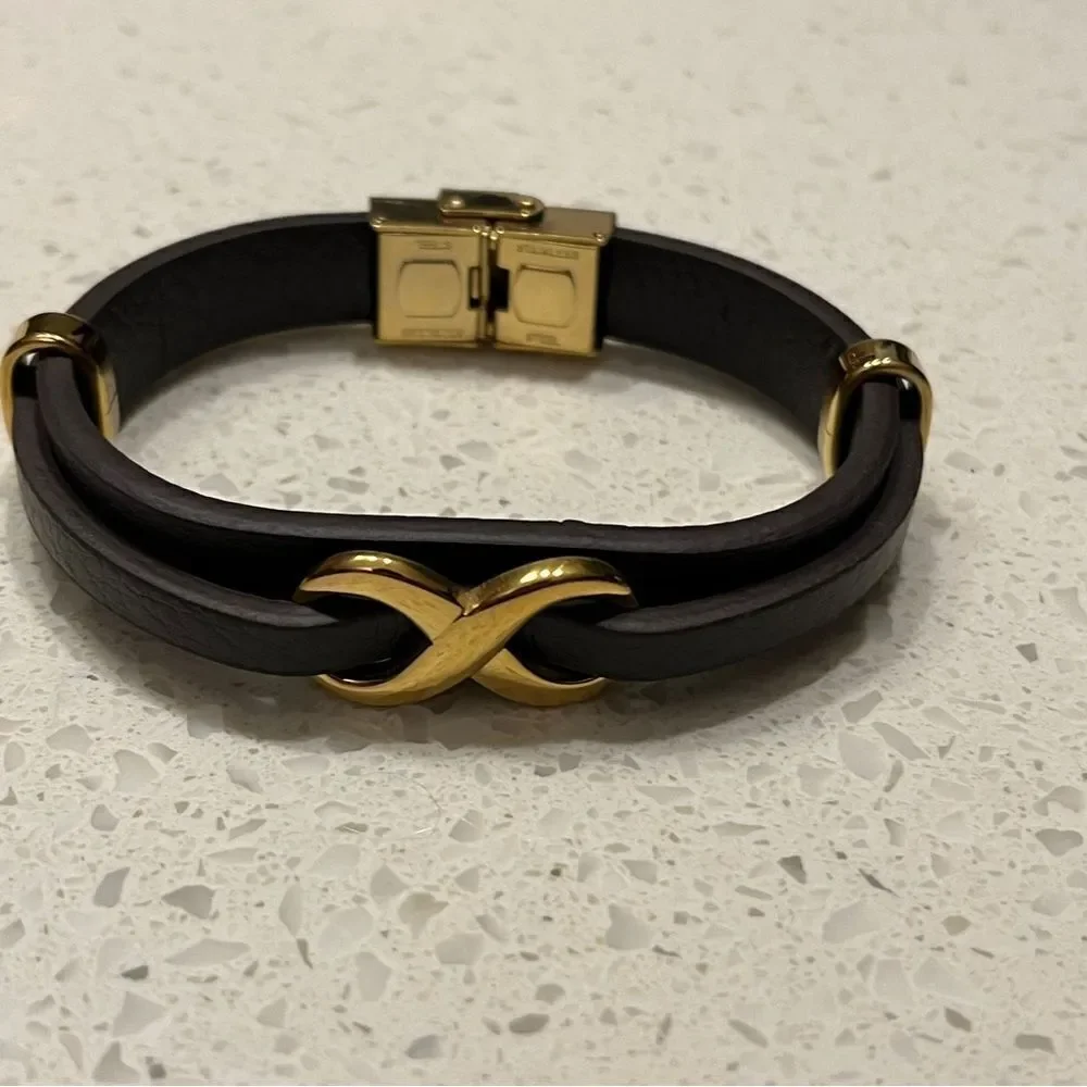 Men Infinity Decor Bracelet PU for Jewelry Gift and for a Stylish Look - Picture 5 of 13
